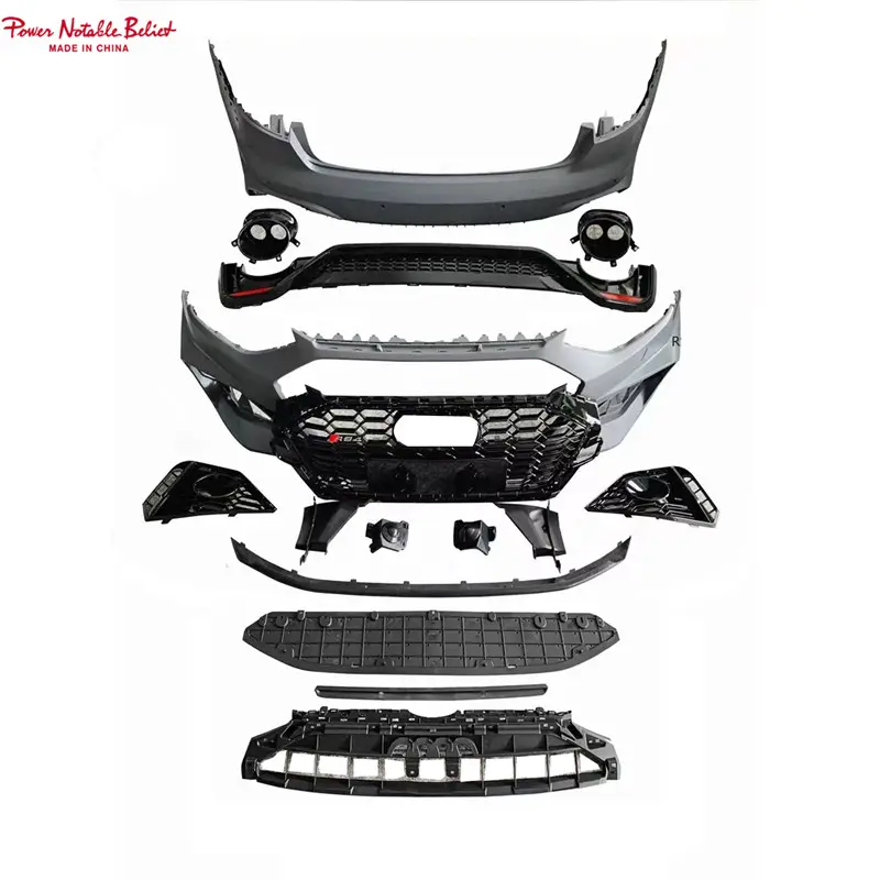 Audi A4 S4 upgrade to RS5 style car body kits front bumper diffuser pipe 20-24 1