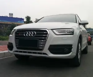 RSQ3 SQ3 style front honeycomb grille for Audi Q3 SQ3 2013-2015 upgrade grill