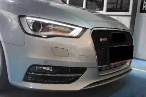 Audi fog grill S-line A3 S3 honeycomb A3 fog lamp cover for Audi A3 13-16
