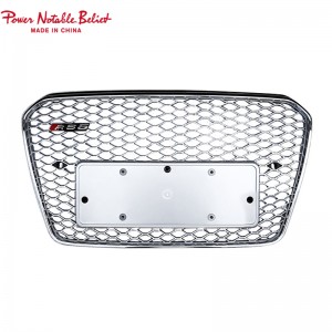 RS5 style front bumper grill for Audi A5 S5 B8.5 honeycomb grill RS frame quattro