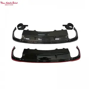 Audi A4L Sline sport vision changed to RS4 rear bumper diffuser pipe 20-24
