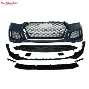 Audi RS5 B9 style body kits front bumper with front grill and lip for A5 2017-2019