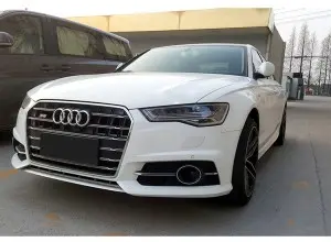 C7 PA RS6 front bumper grill for Audi A6 S6 C7.5 quattro grille