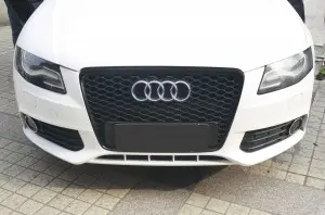 RS4 front grill for Audi A4 S4 B8 honeycomb mesh bumper grille RS quattro