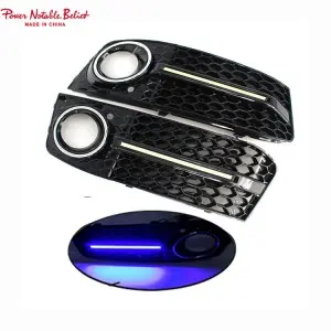 Audi A4 S4 B8 Front Fog lamp grill honeycomb sline fog light cover 08-12