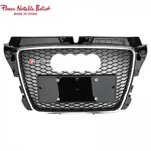 RS3 Front grille for Audi A3 8P Chrome black car bumper hood grille