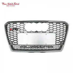 RS7 S7 front bumper grille quattro For Audi A7 S7 C7 center honeycomb grill