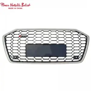 RS6 front bumper grille for audi A6 A6L S6 C8 honeycomb grill