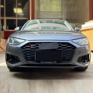 RS4 fog light grill for Audi A4 Original Sline car ABS honeycomb fog grille 20-23