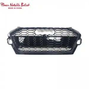 RS4 B9.5 Front grill fit for Audi A4 S4 honeycomb bumper grille with bracket