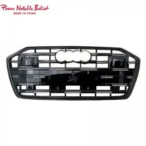 RS6 front bumper grille for audi A6 A6L S6 C8 honeycomb grill