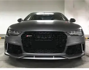 RS7 auto front grille for Audi A7 S7 C7.5 ABS material honeycomb car grill