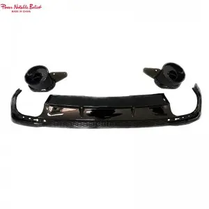 Audi A4L Sline sport vision changed to RS4 rear bumper diffuser pipe 20-24