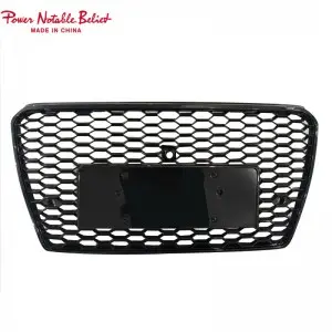 RS7 S7 front bumper grille quattro For Audi A7 S7 C7 center honeycomb grill