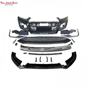 Audi RS5 B9 style body kits front bumper with front grill and lip for A5 2017-2019
