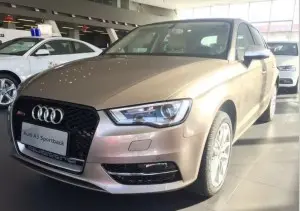 Audi fog grill S-line A3 S3 honeycomb A3 fog lamp cover for Audi A3 13-16