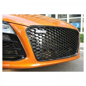 R8 Honeycomb grill for Audi R8 2014-2016 facelift mesh front bumper grill