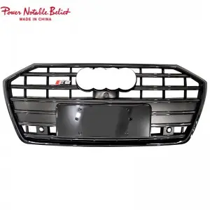 RS6 front bumper grille for audi A6 A6L S6 C8 honeycomb grill