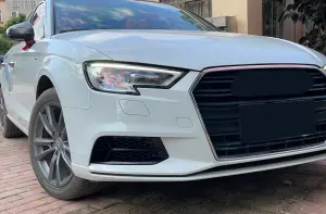 RS3 fog lamp grill for Audi A3 S-line or S3 Honeycomb style Sedan Hatchback 17-19