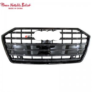 RS6 front bumper grille for audi A6 A6L S6 C8 honeycomb grill