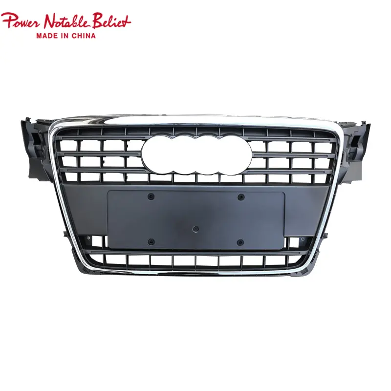 RS4 front grill for Audi A4 S4 B8 honeycomb mesh bumper grille RS quattro (1)