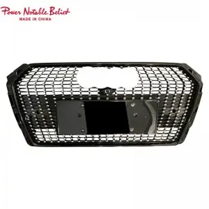 S4 RS4 car grill for Audi A4 S4 B9 honeycomb front bumper grille facelift auto grills