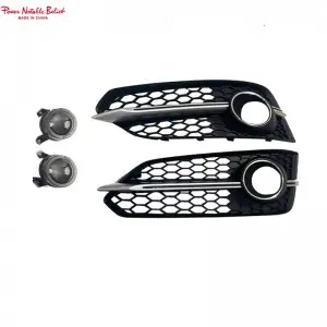 Fog Light Grill For Audi S-line A8 D4 PA 15-18 Fog Lamp Grill Racing