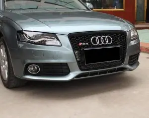 RS4 front grill for Audi A4 S4 B8 honeycomb mesh bumper grille RS quattro