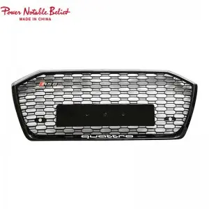 RS6 front bumper grille for audi A6 A6L S6 C8 honeycomb grill