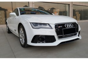 RS7 auto front grille for Audi A7 S7 C7.5 ABS material honeycomb car grill