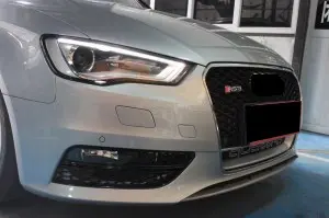 Audi fog grill S-line A3 S3 honeycomb A3 fog lamp cover for Audi A3 13-16