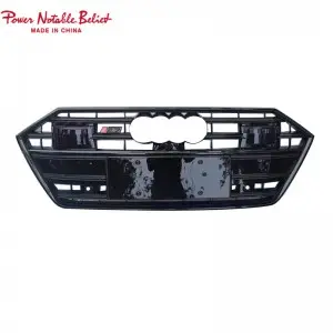 RS7 hood grill for Audi A7 S7 C8 with ACC front bumper center grill