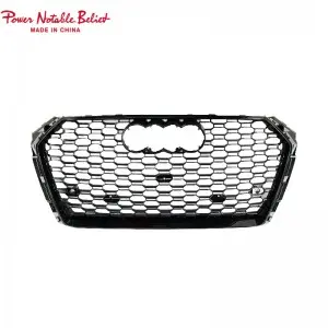 S4 RS4 car grill for Audi A4 S4 B9 honeycomb front bumper grille facelift auto grills