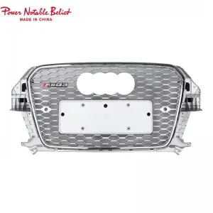RSQ3 SQ3 style front honeycomb grille for Audi Q3 SQ3 2013-2015 upgrade grill