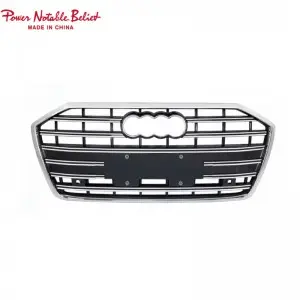 RS6 front bumper grille for audi A6 A6L S6 C8 honeycomb grill