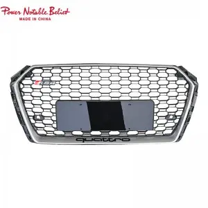 S4 RS4 car grill for Audi A4 S4 B9 honeycomb front bumper grille facelift auto grills