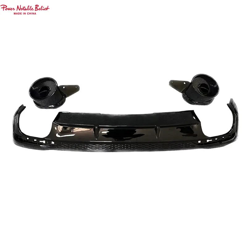 Audi A4L Sline sport vision changed to RS4 rear bumper diffuser pipe 20-24