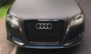 RS3 Front grille for Audi A3 8P Chrome black car bumper hood grille