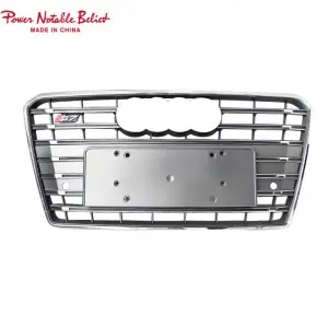 RS7 S7 front bumper grille quattro For Audi A7 S7 C7 center honeycomb grill