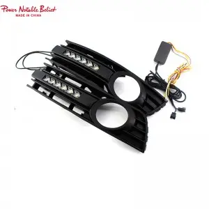 RS4 B6 LED Front Fog lamp grill for Audi A4 S4 sline honeycomb Sline 01-04