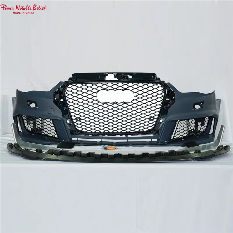 RS3 style bodikit for Audi A3 S3 8V Bumper With grill front lip