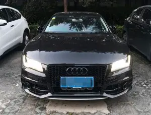 RS7 S7 front bumper grille quattro For Audi A7 S7 C7 center honeycomb grill