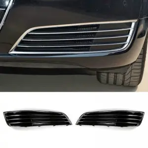 Audi Front Bumper Fog Light Grill Cover Racing Grills For AUDI A8 S8 D4